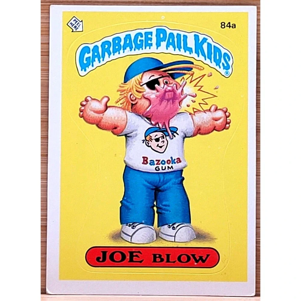 1985 TOPPS GARBAGE PAIL KIDS ‎ JOE BLOW 84A BLUISH CIRCLE ERROR CARD S3
